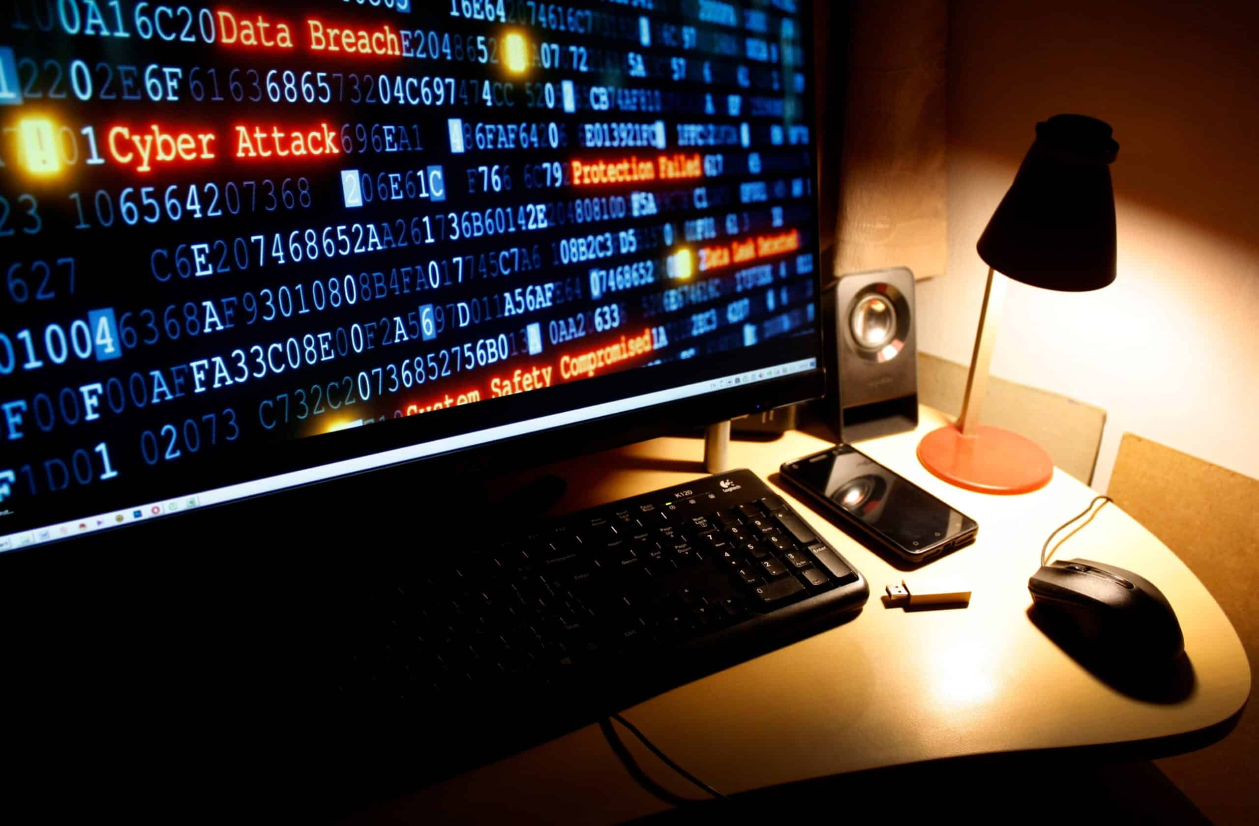 Een student werkt aan een praktijksimulatie ter voorbereiding op een cybersecurity certificering bij Trivian.